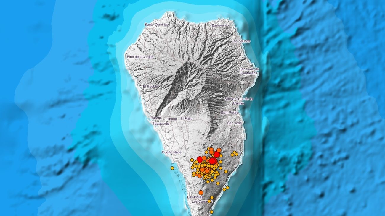 Actividad sísmica en la isla de La Palma