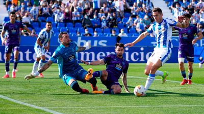 0-2. El Valladolid profundiza en la herida de un Leganés impotente