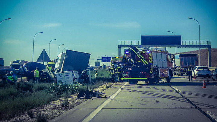 Accidente de tráfico en la M-50 / @112cmadrid