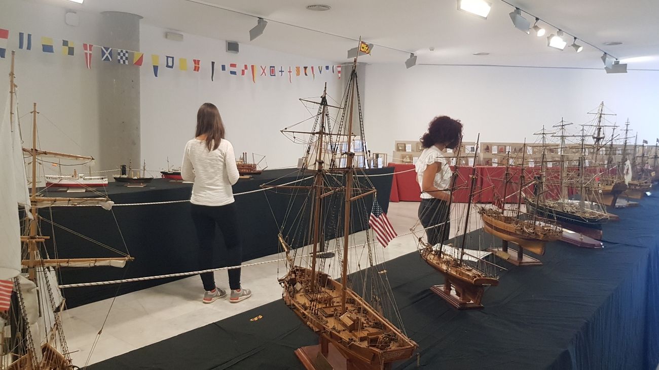 Exposición de modelismo naval en la Sala Saramago de Leganés