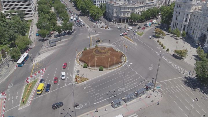 Protección de la fuente de Cibeles durante la Guerra Civil / Redacción