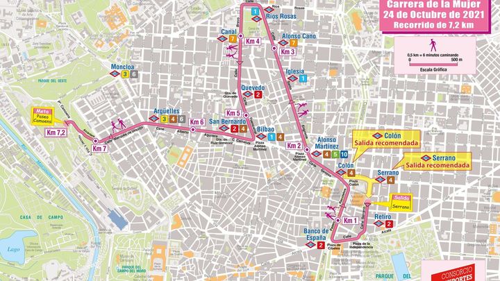 Recorrido de la Carrera de la Mujer 2021 / @carreramujer