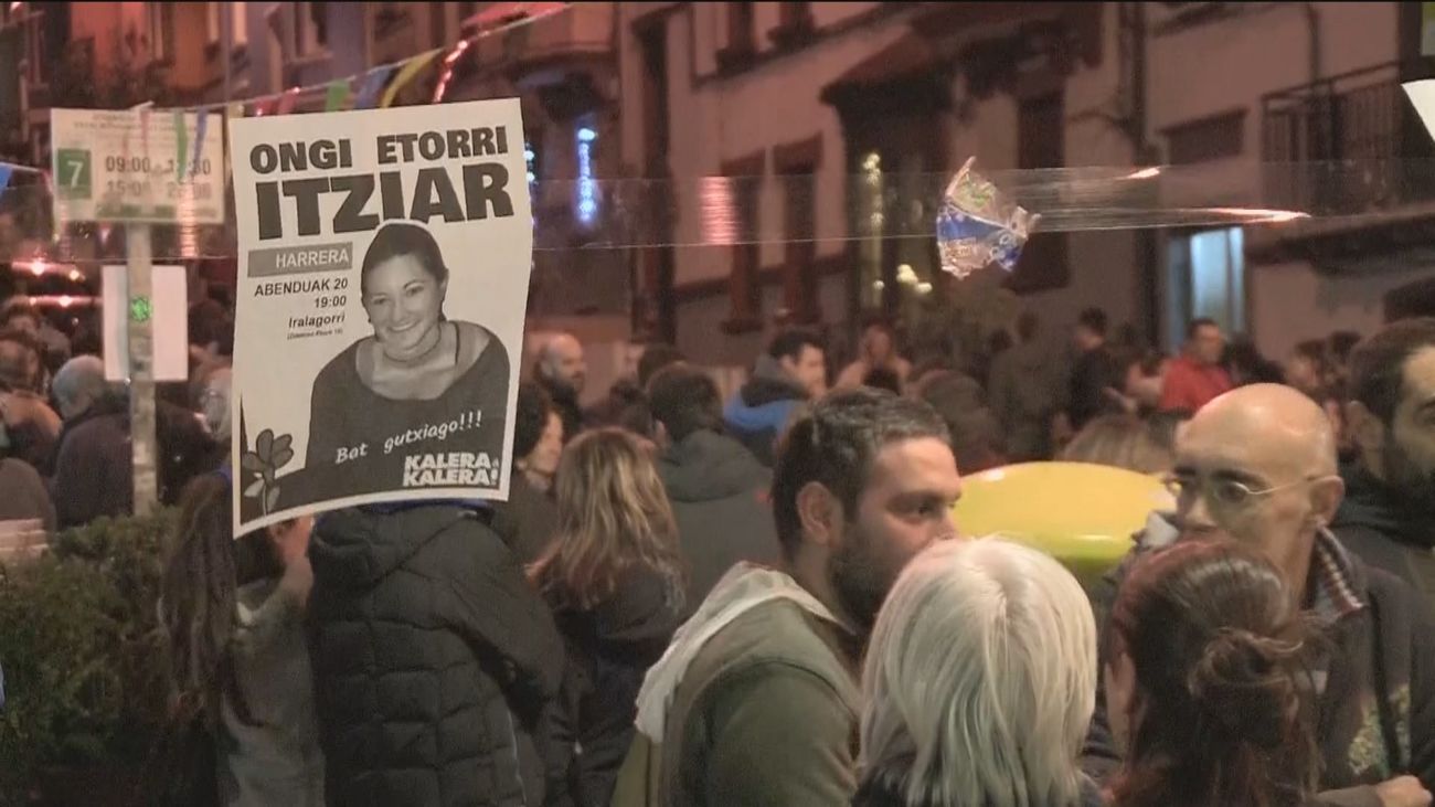 Manifestación en San Sebastián por el regreso de presos de ETA
