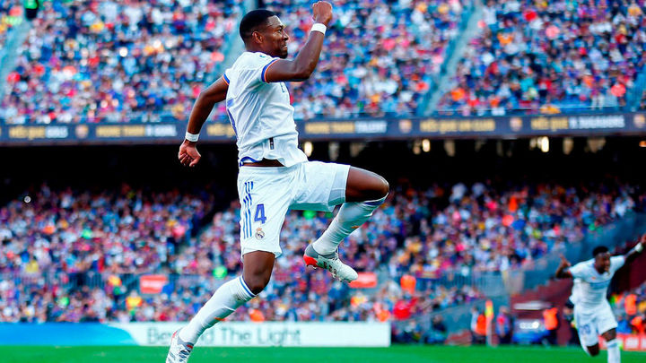 El austriaco David Alaba metió el primer gol del Real Madrid ajusticiando al Camp Nou / Europa Press