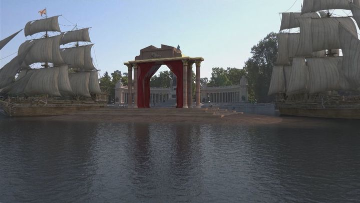 Batalla naval en el estanque de El Retiro / Redacción