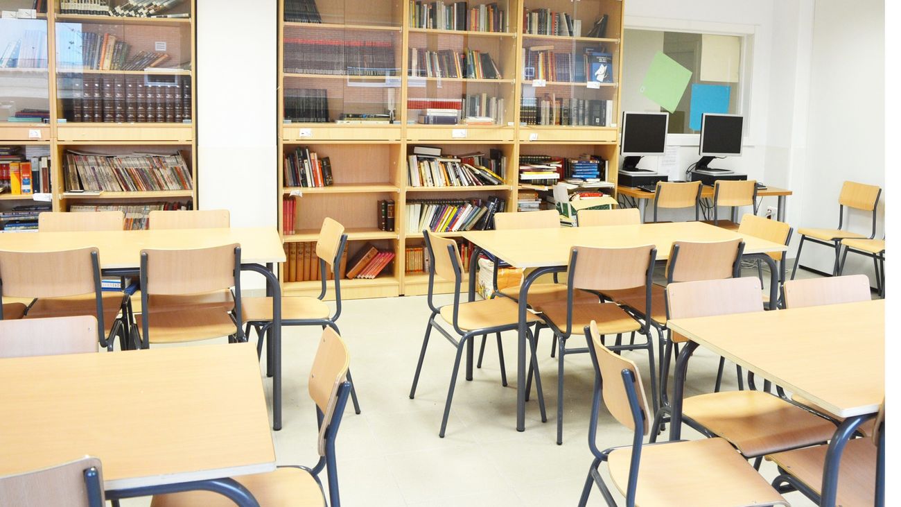 Biblioteca del IES Rafael Frühbeck de Burgos, en Leganés