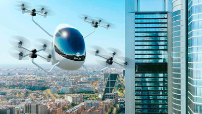 Presentado el primer aerotaxi español impulsado por drones