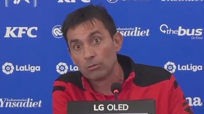 Garitano: "Garcés está entrenando. Lo que vaya a pasar, ya lo veremos"