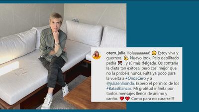 Julia Otero anuncia que le ha ganado la batalla al cáncer