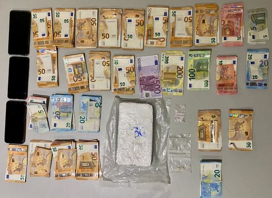 Incautación de droga y dinero / @policiademadrid