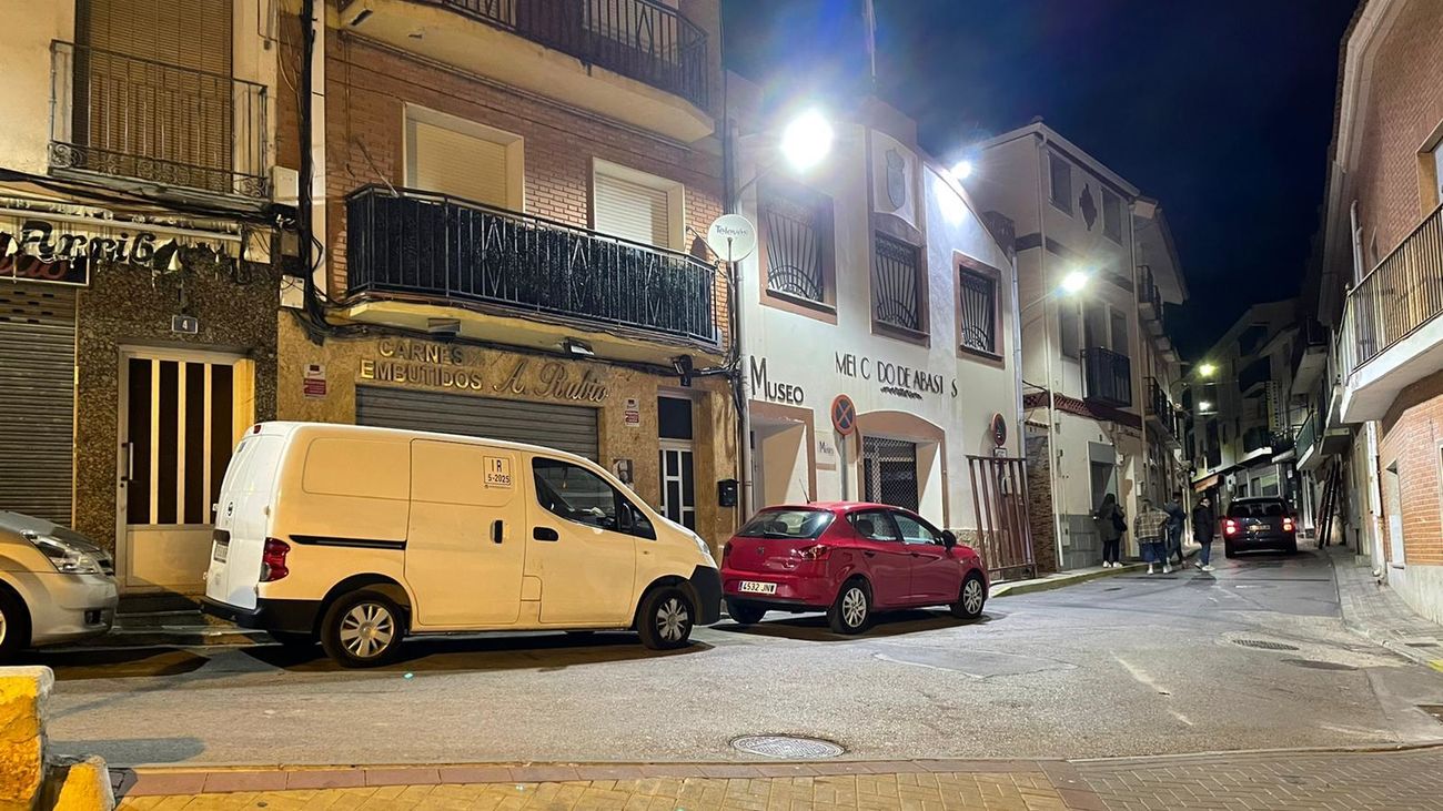 Calle de Campo Real con el nuevo alumbrado público