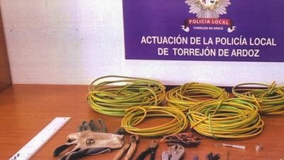Dos detenidos en Torrejón por robar cable de las farolas y dejar varias calles a oscuras