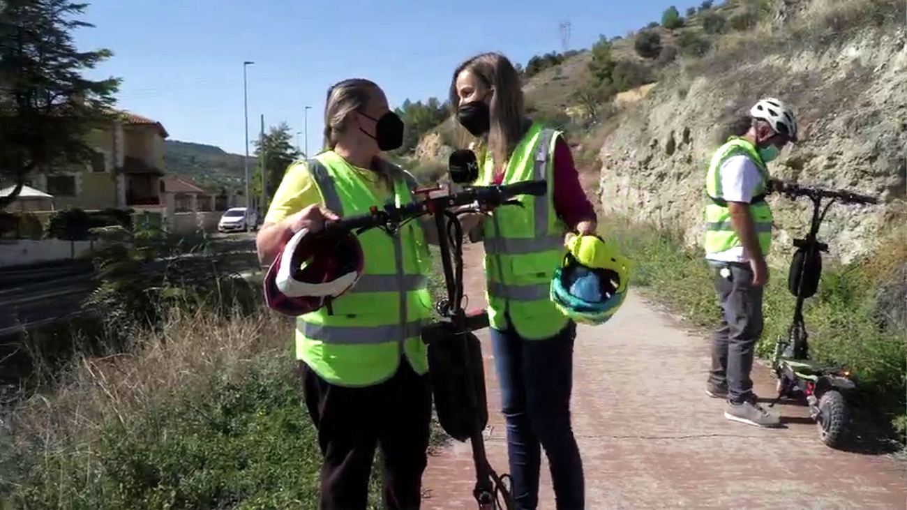 Rutas verdes y ecológicas en patinete eléctrico