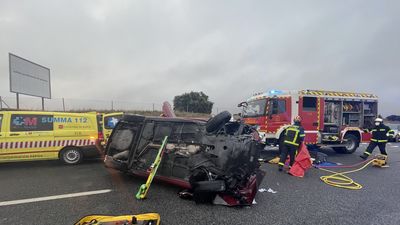 Un conductor, herido grave tras sufrir un accidente en la M-501, en Villanueva de Perales