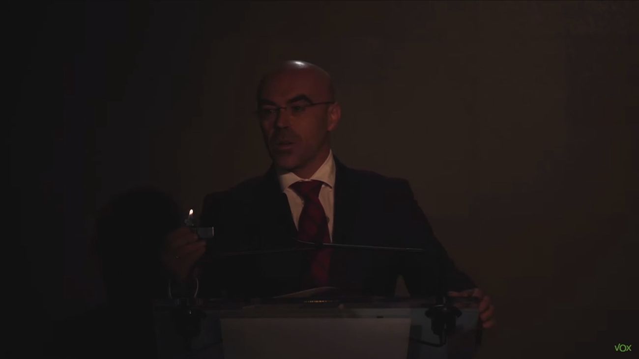Vox simula un apagón eléctrico para reclamar soberanía energética