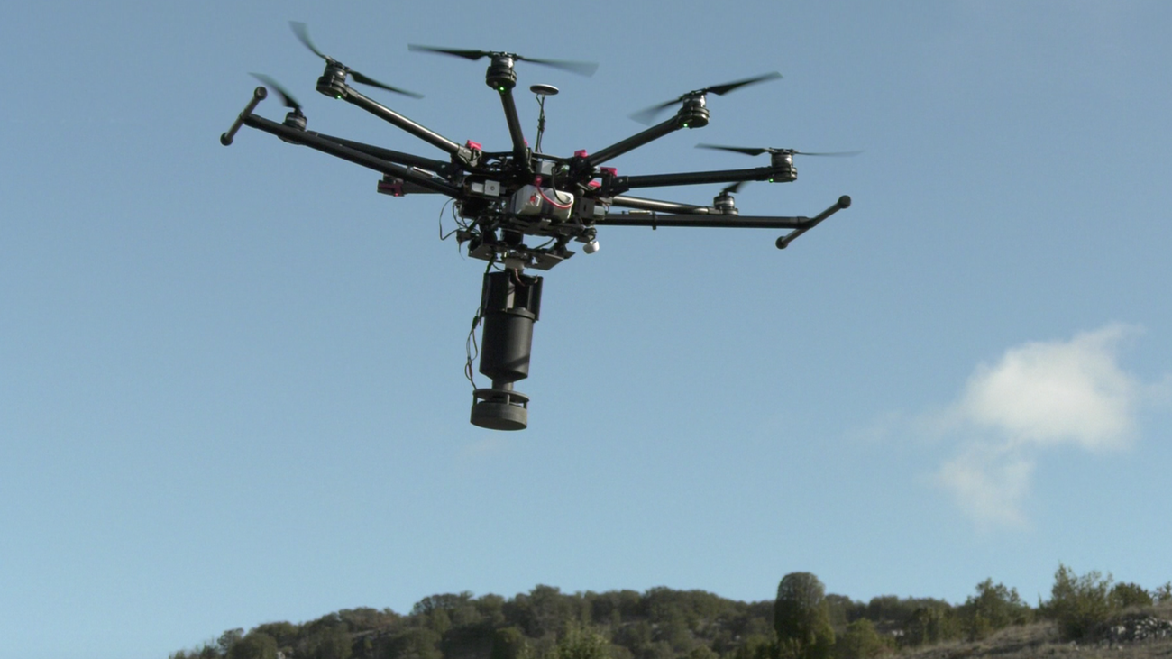 Uno de los drones empleados por CO2 Revolution