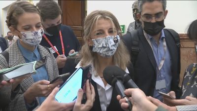 Yolanda Díaz considera zanjado el debate de la "derogación" de la reforma laboral pero  Calviño habla de "corrección"