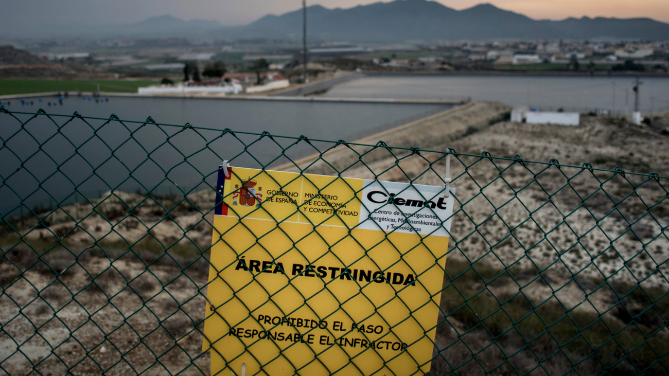 Zona de exclusión radiológica en la localidad de Palomares, Almería