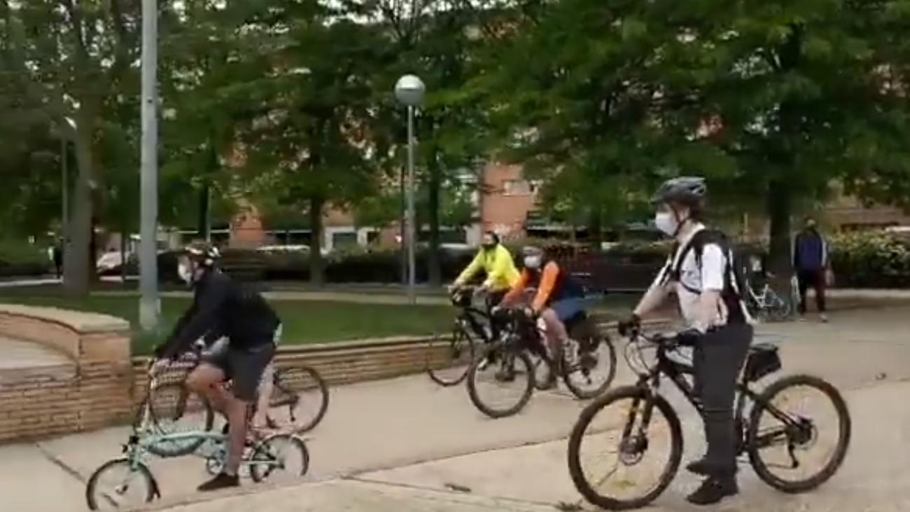 Participantes en la anterior 'Bicicletada' de Leganés