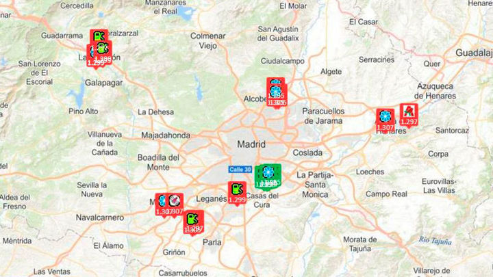 Las gasolineras más baratas de Madrid se concentran en las zonas sur y este de la región