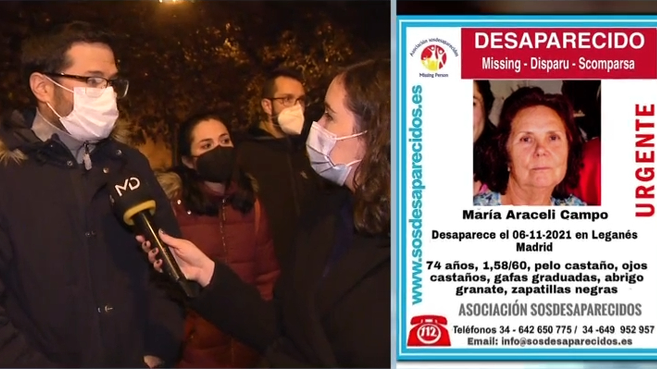 Buscan a Araceli, de 74 años, desaparecida en Leganés