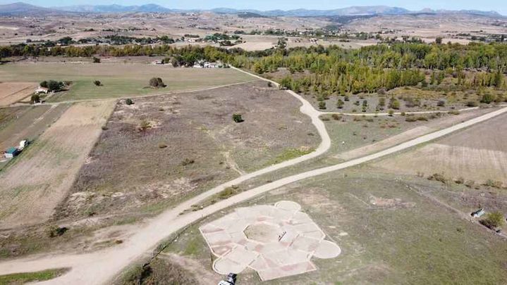 Vista aérea de la villa romana de Valdetorres del Jarama / Miguel Ángel López Marcos (arqueólogo del yacimiento)