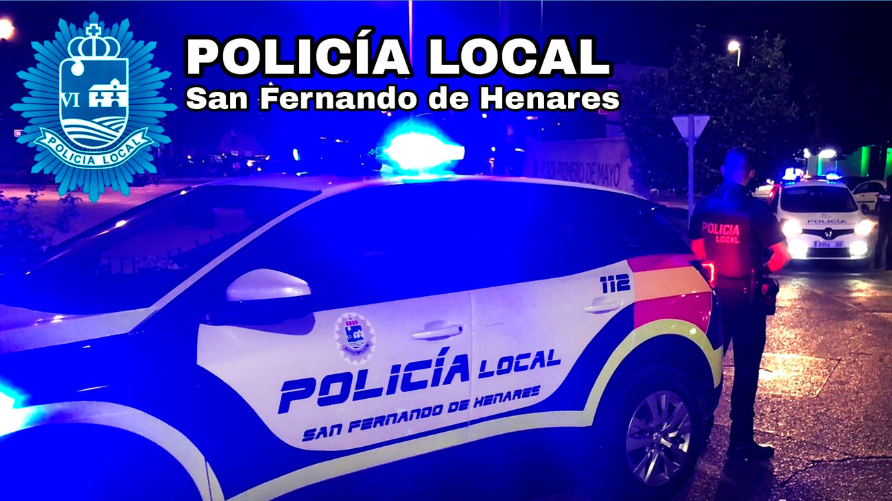 Una intervención de la Policía local de San Fernando de Henares