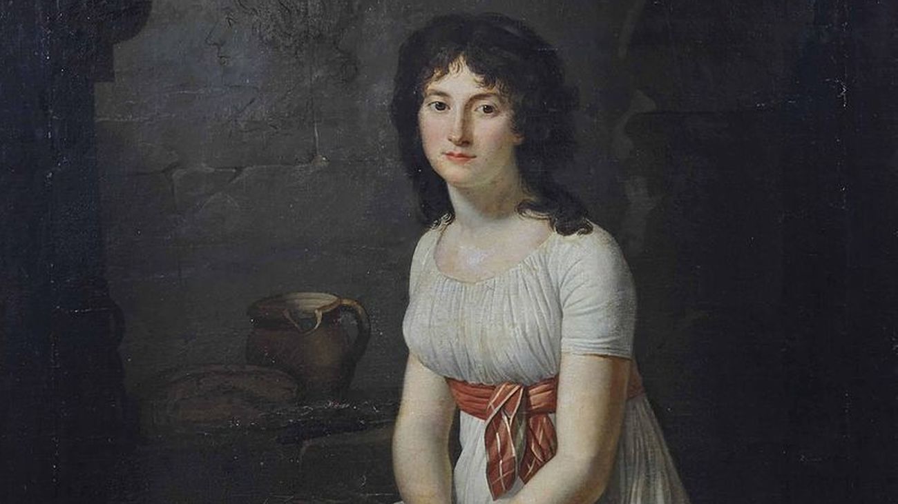 Teresa Cabarrús en su celda de la prisión francesa de La Force