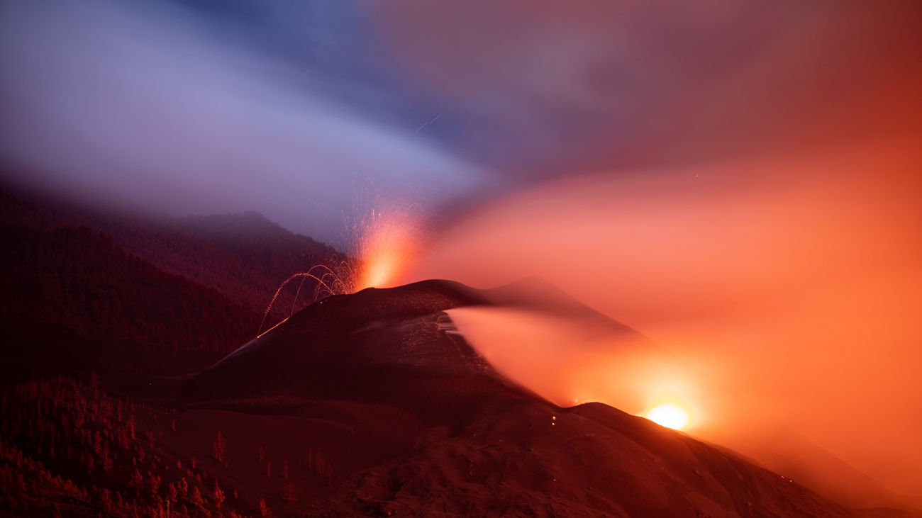 El volcán de La Palma se ralentiza