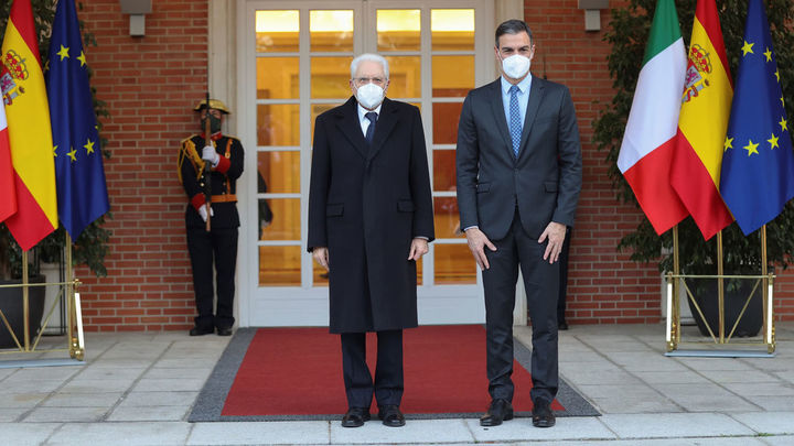 Sergio Mattarella con Pedro Sánchez / EFE