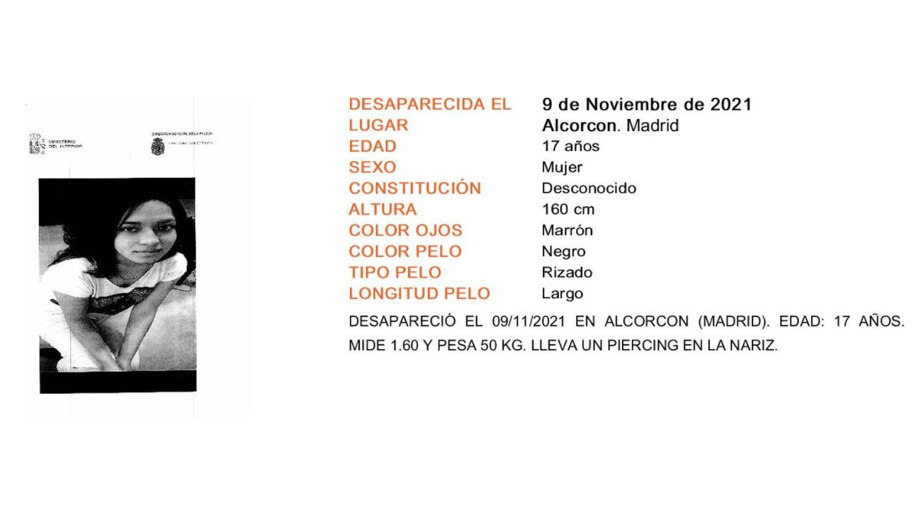 Información de Jessica Mera Morales publicada en el Centro Nacional de Desaparecidos (CNDES)