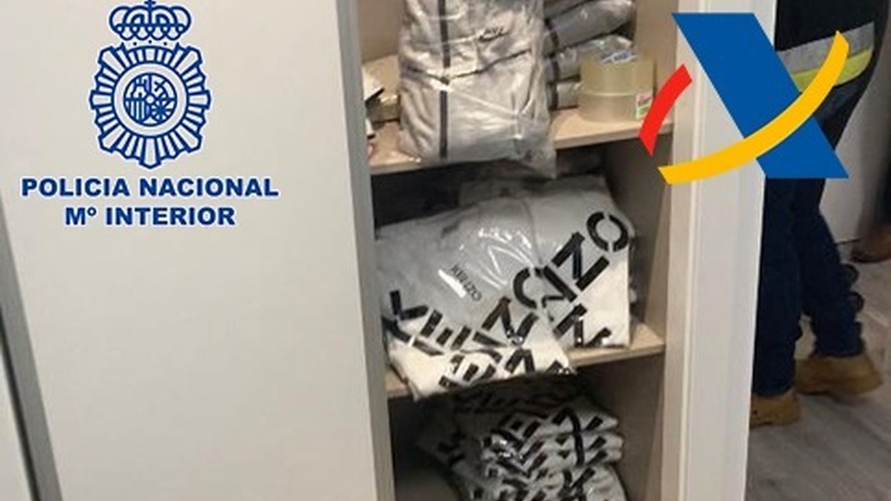 Cuatro detenidos en Madrid y Guadalajara por vender más de 400.000 euros en artículos falsos