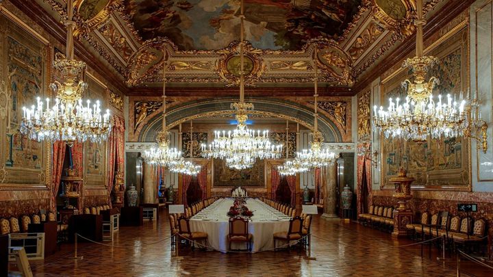 Así se viste la mesa para la cena de Estado en el Palacio Real