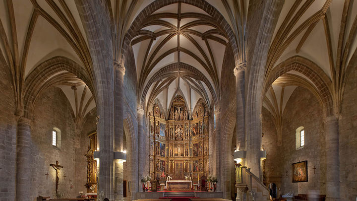 Bóvedas de las tres naves del templo colmenañero / COMUNIDAD MADRID