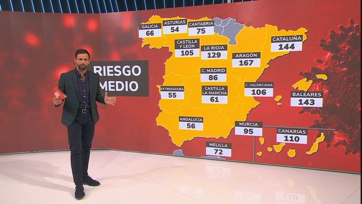 Incidencia acumulada por Comunidades / REDACCIÓN