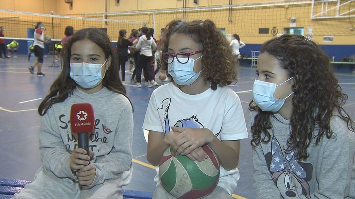 Rocío, Paula y Daniela, las trillizas del Voleibol Pinto