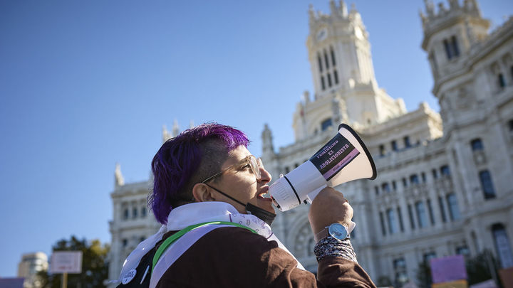Manifestación feminista en Madrid / EUROPA PRESS