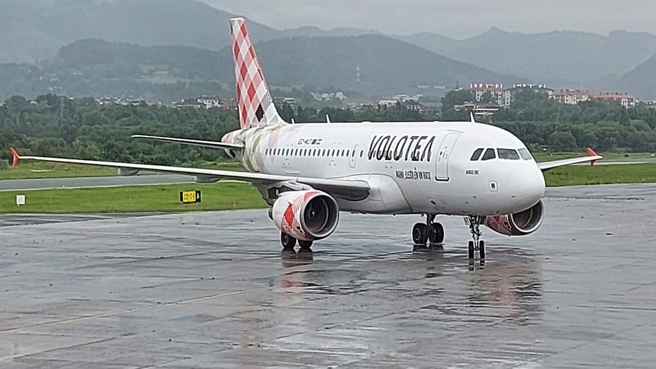 Imagen de archivo de un avion de Volotea