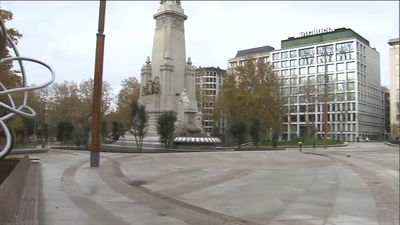 Reabre la Plaza de España, un nuevo espacio verde para Madrid