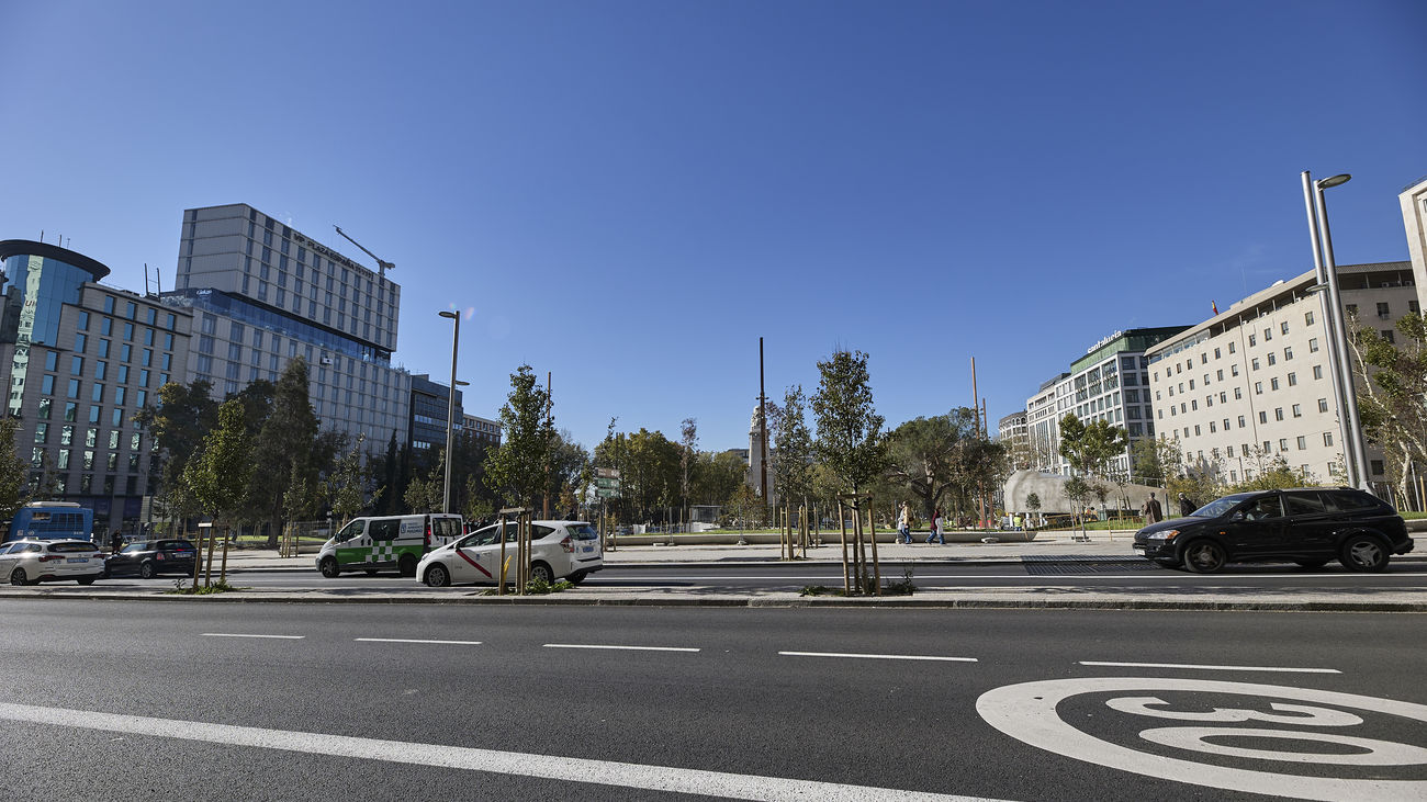 La nueva Plaza de España reabre este lunes tras dos años y medio de obras
