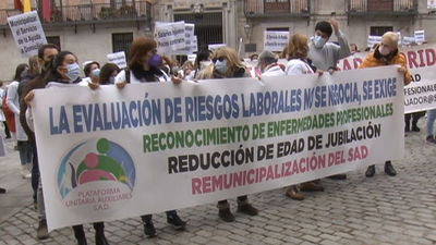 Cientos de cuidadoras domésticas protestan contra la precariedad del sector