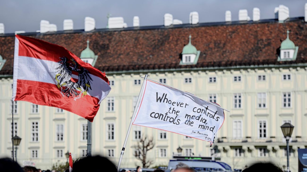 Protestas en Austria contra el confinamiento por el Covid