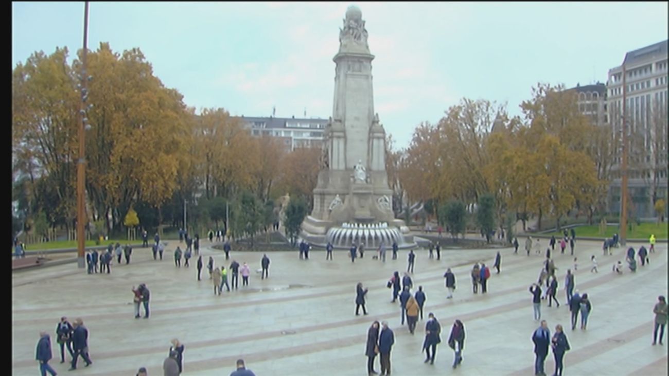 Así luce la nueva Plaza de España