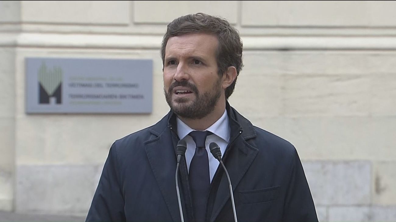 Casado: “Pactar los PGE con Bildu hiela la sangre. Es perder el alma democrática de un partido político"