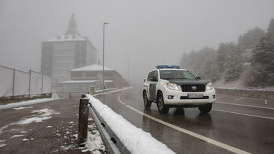 El temporal de lluvia y nieve pone en alerta las carreteras de Madrid