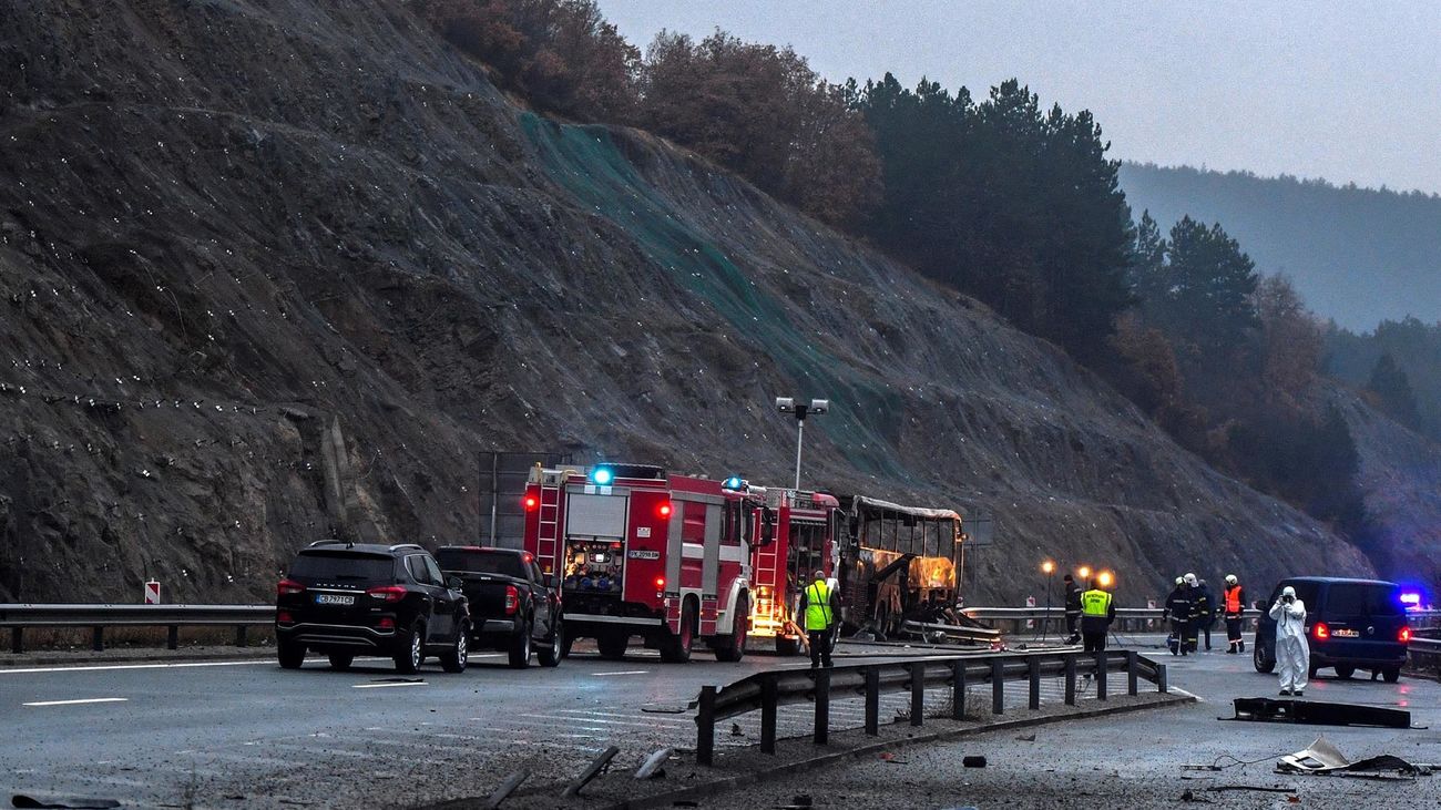 Al menos 45 muertos en un accidente de autobús en Bulgaria
