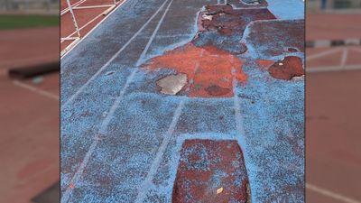 Alcorcón denuncia las pésimas condiciones de la pista de atletismo