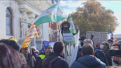 Marcha de agricultores en Madrid en defensa del medio rural