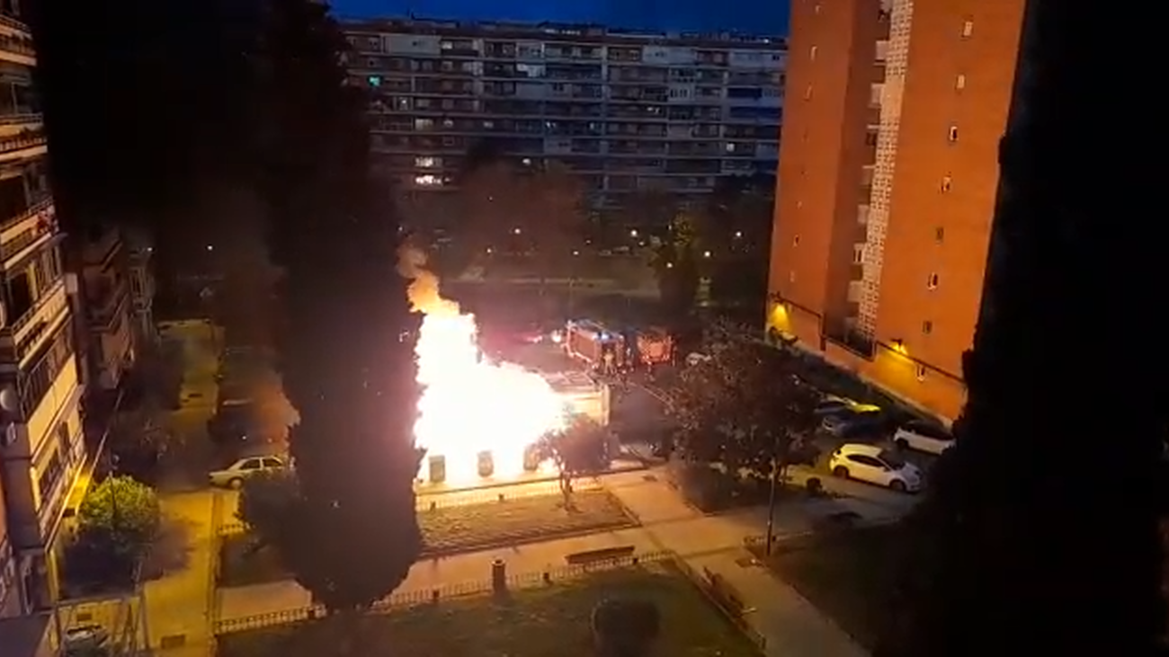 Susto en Alcorcón por un camión en llamas