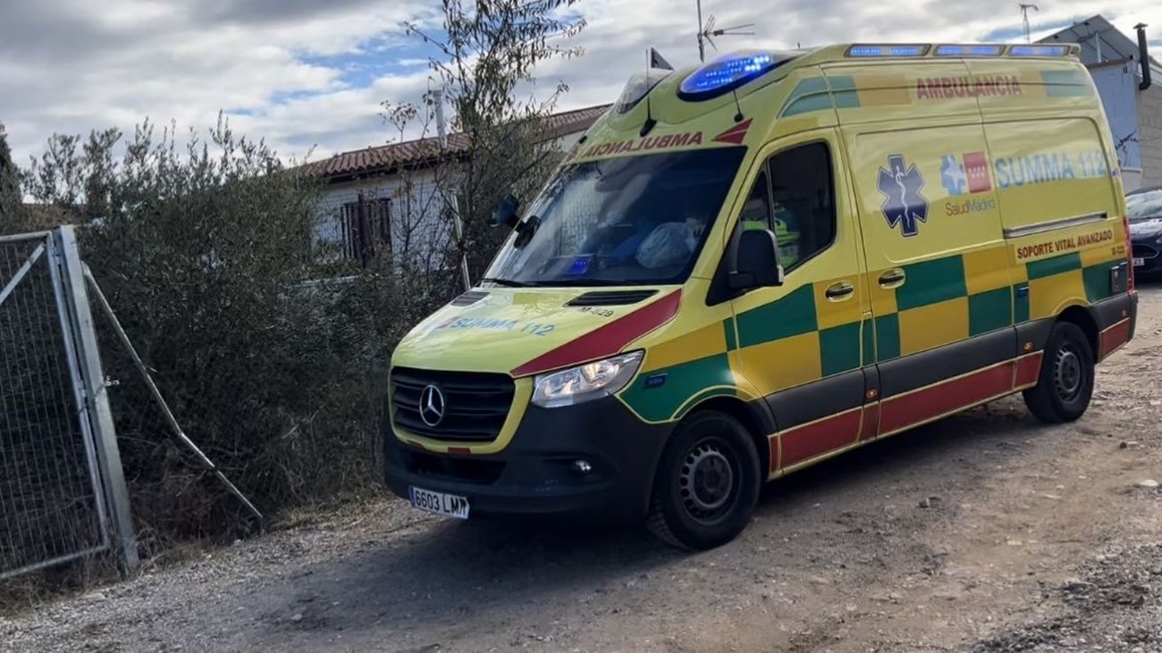 Ambulancia en el lugar del suceso